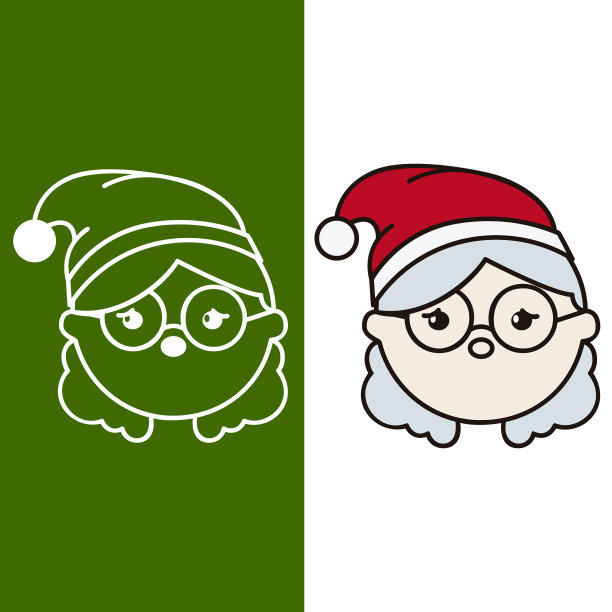 圣诞老人夫人头像图片下载