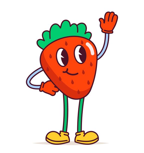 有趣的水果角色概念图片下载