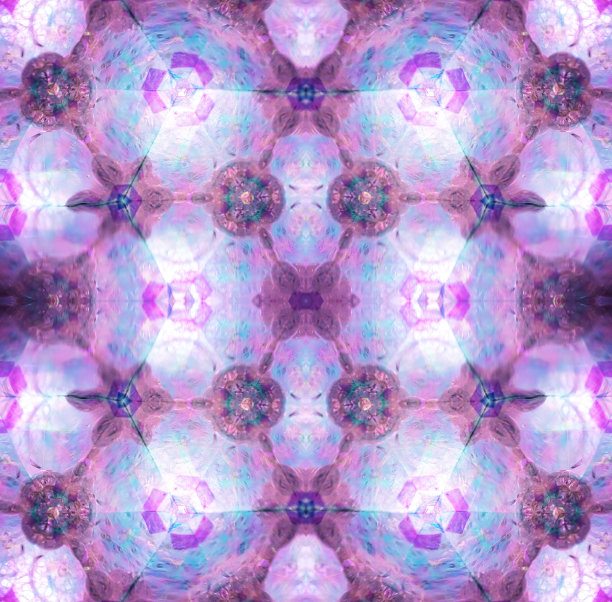 抽象的万花筒的背景。美丽的五彩万花筒质地。设计独特的万花筒。图片下载