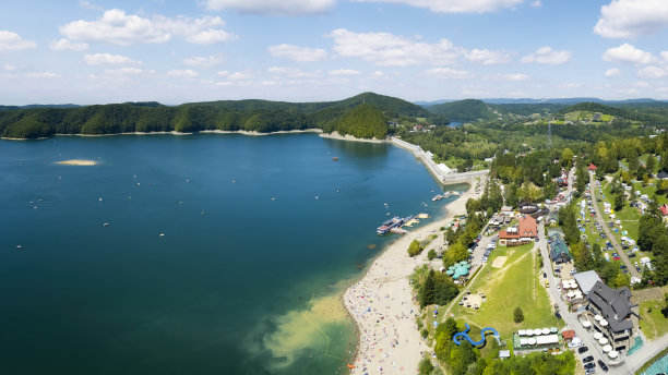 波兰度假——索利纳湖图片下载