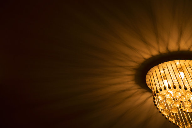 金色光线从吊灯背景和模板图片下载