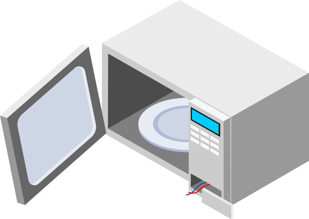 破碎的微波炉图片下载