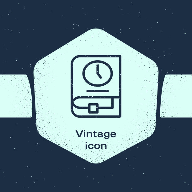 垃圾线时间的书图标隔离在蓝色图片下载