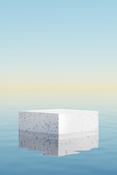 带有复制空间的3d平台，用于产品展示展示。热带夏季和度假的概念。图形艺术设计。图片下载