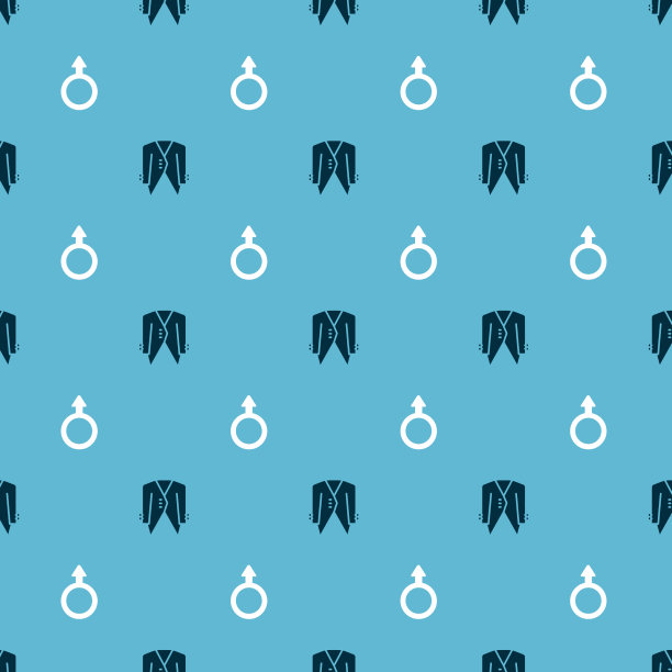 将西装和男性性别符号设置为无缝图片下载