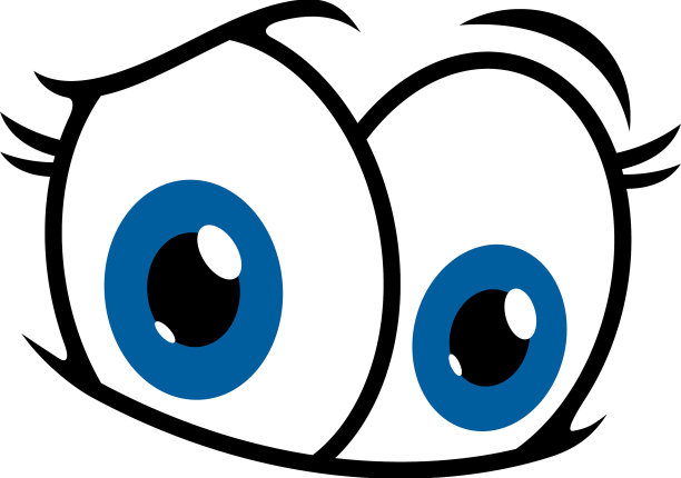 卡通脸，眼睛，微笑，表情，调情的样子图片下载