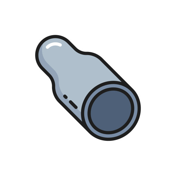 管件不锈钢空心管线图标图片下载