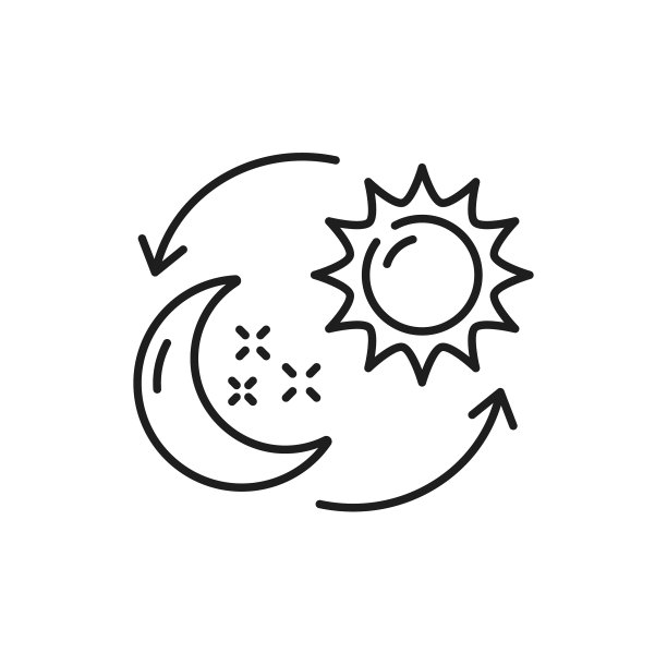昼夜交替：日月轮转图片下载
