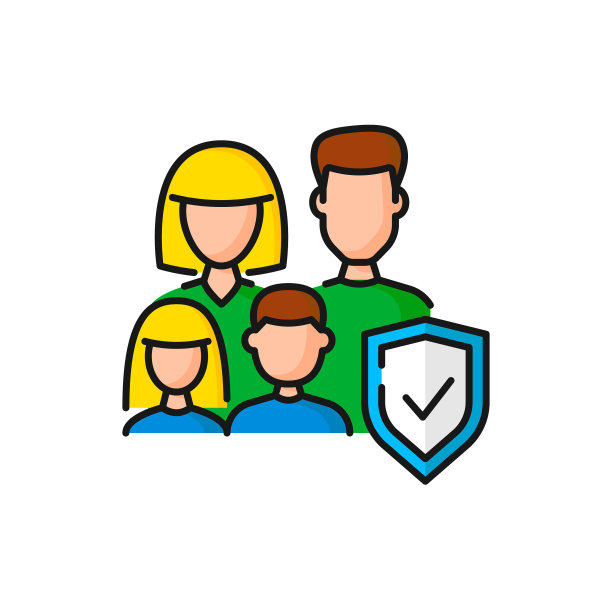 家庭医疗保健保险盾图片下载