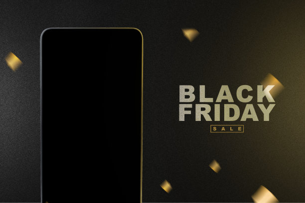 黑色屏幕和黑色星期五促销文本的手机图片下载
