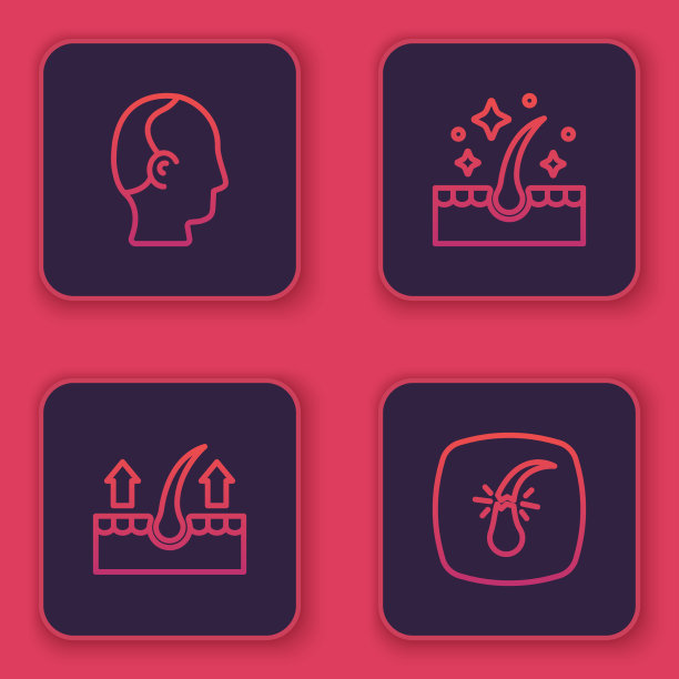 定线脱发人体毛囊油图片下载