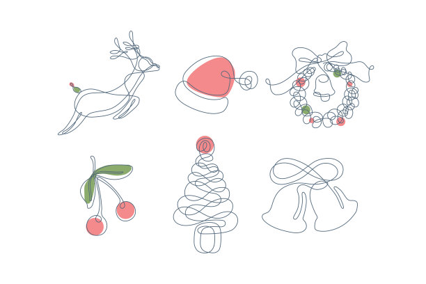 圣诞饰品库存插图图片下载