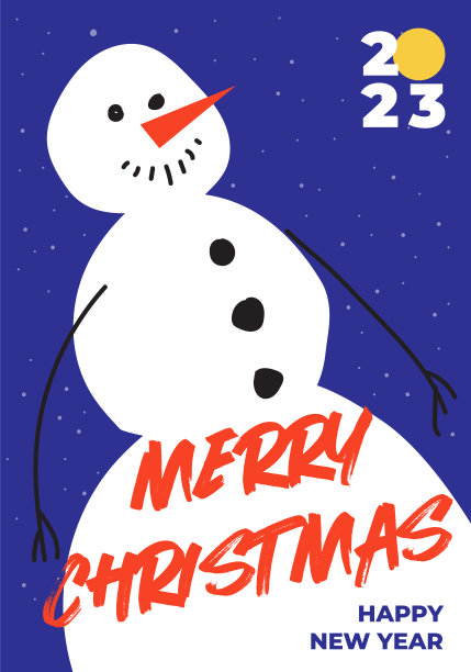 2023年圣诞快乐，新年快乐图片下载