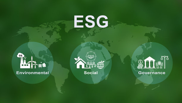 ESG对环境、社会和治理理念的图标、企业可持续性表现进行投资筛选。图片下载