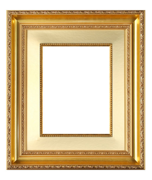装饰精美的画框，用于绘画和照片。图片下载