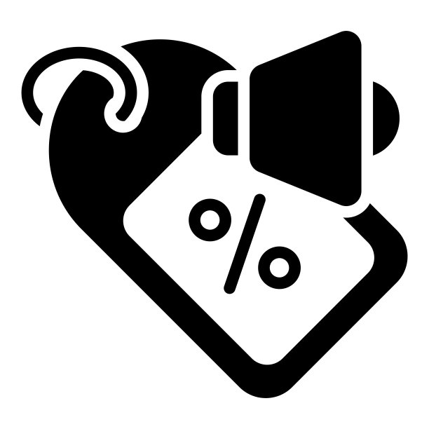 大销售矢量字形图标，购物和折扣销售图标。图片下载