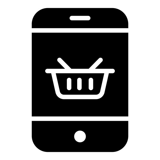 网上购物矢量字形图标，购物和打折销售图标。图片下载