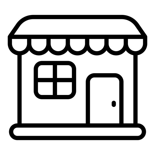 商店矢量矢量线图标，购物和打折销售图标。图片下载