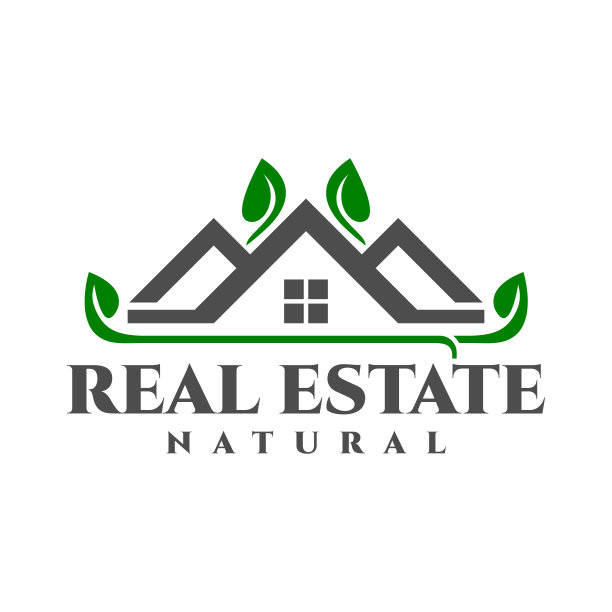 房子和树叶的插图。适合任何与住房或房地产相关的业务。图片下载