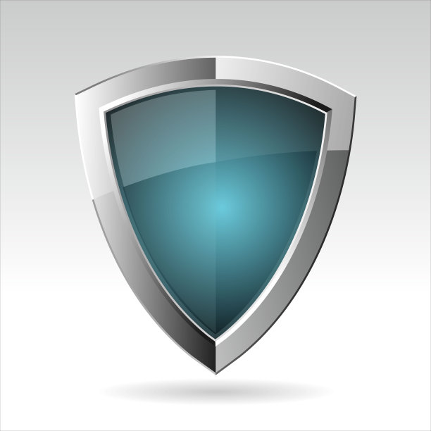保护盾概念安全标签安全徽章图标图片下载