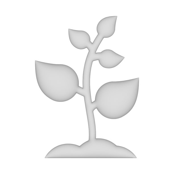 植物图标3d按钮符号图片下载