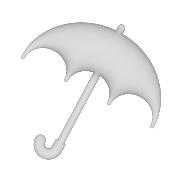 雨伞图标3d按钮符号图片下载