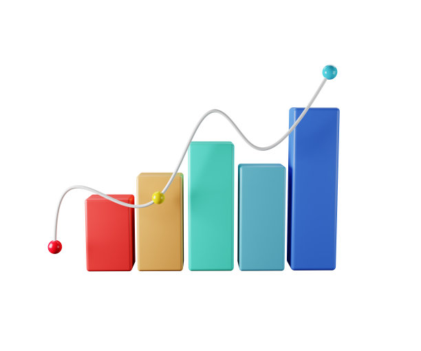 货币硬币储蓄和交易的概念。摘要金融烛台图以金融经营理念，赚取资金投资。3 d渲染图图片下载