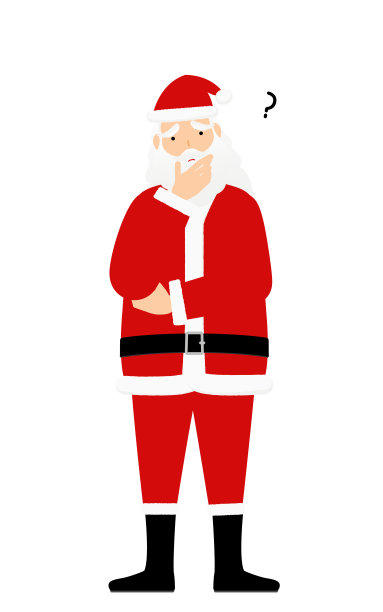 圣诞老人爷爷抱着双臂思考着图片下载