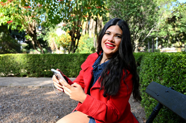 在公园里用手机图片下载