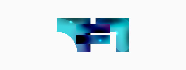 动态组成闪亮的几何形状图片下载