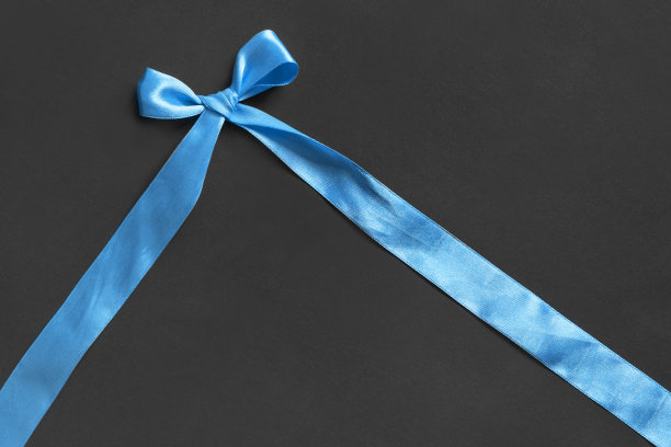 蓝丝带配黑图片下载