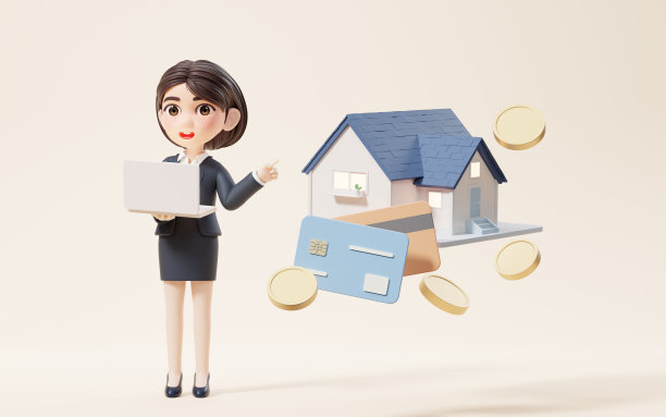 商业女孩与投资和金融概念，3d渲染。图片下载