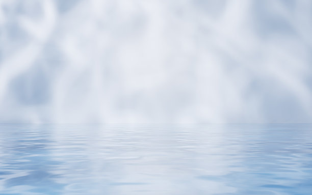 明亮的室内有水，3d渲染。图片下载