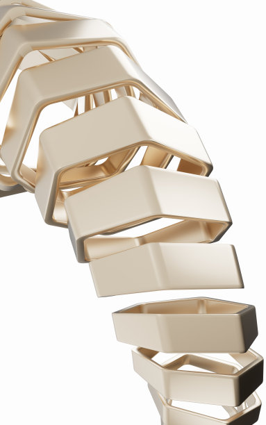 六边形金属框架，三维渲染。图片下载