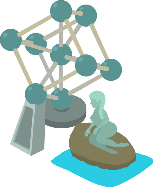 比利时标志性建筑等距布鲁塞尔图片下载