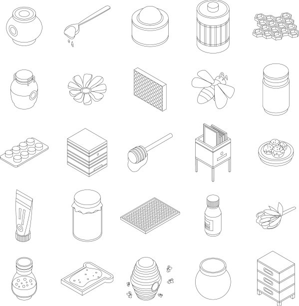 蜂房图标设置大纲图片下载