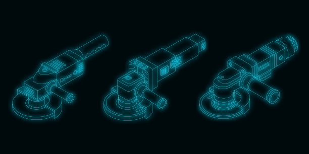 角磨床图标设置霓虹灯图片下载