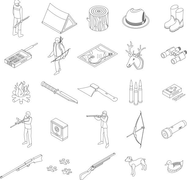 狩猎现代装备图标设定大纲图片下载