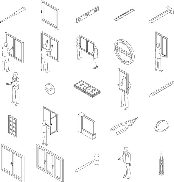 窗口安装图标设置大纲图片下载