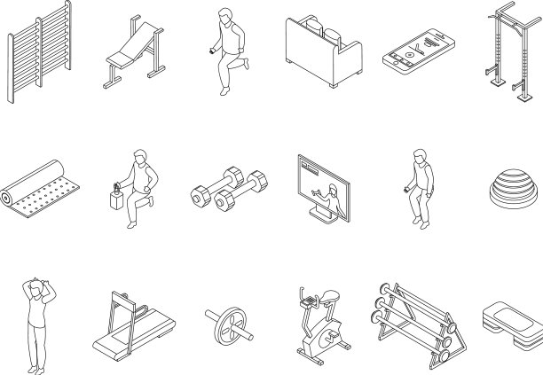 家庭健身房图标设置大纲图片下载