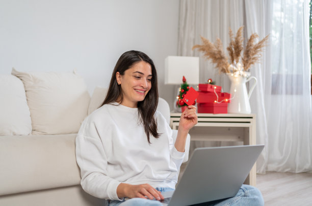 在线圣诞购物图片下载