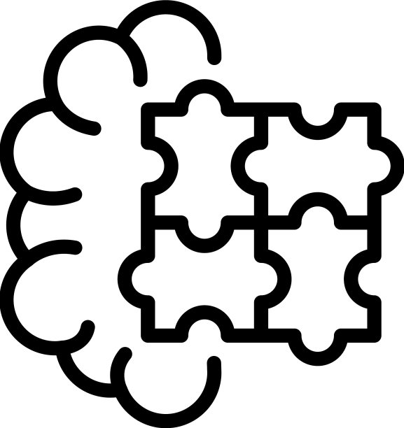 脑谜图标大纲学校教育图片下载