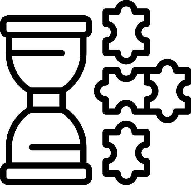 拼图沙漏图标大纲学习孩子图片下载