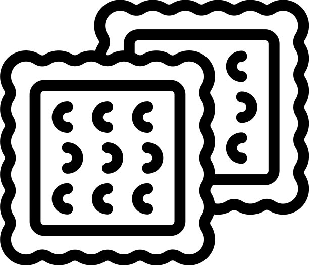 健康零食图标轮廓食品饼干图片下载