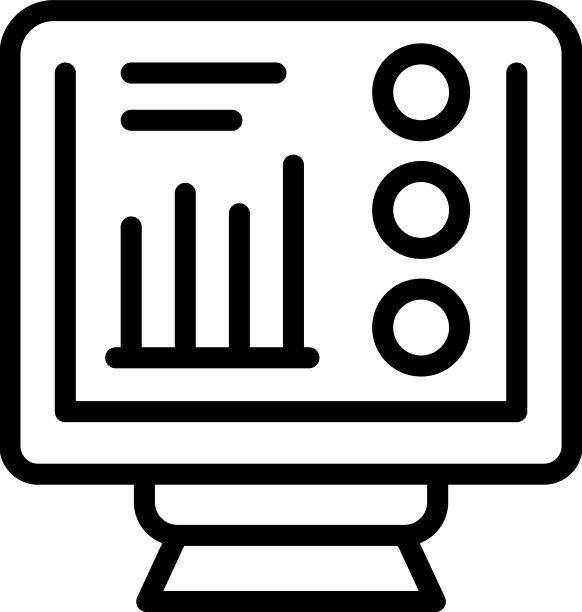 显示器服务图标轮廓创意启动图片下载