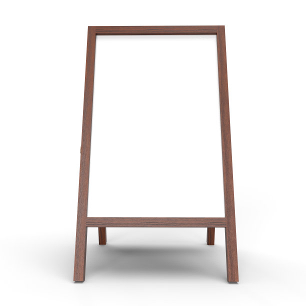 白板上画架标志的3DCG插图图片下载