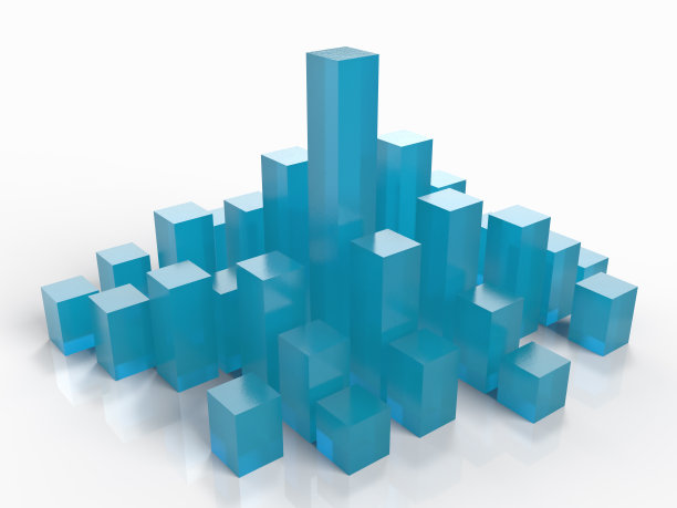 3D插画：摩天大楼城市图片下载