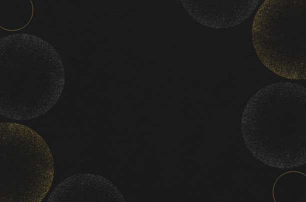 黑色日本“washi”纸质地与经典的金色图案图片下载