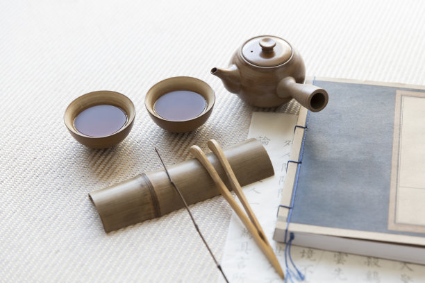 中国传统茶文化、古董茶具、中国古籍、中国书法图片下载