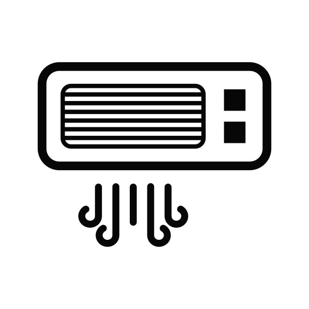 空调图标矢量符号图片下载